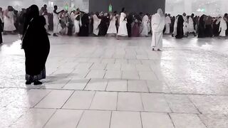 Subhanallah indahnya makkah (kabbah) saat hujan