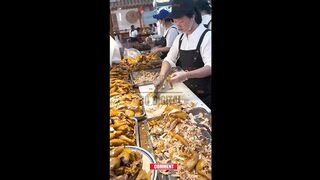 Chinese food! hundreds of chickens out in a day.