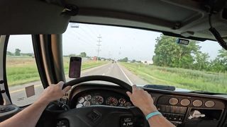 Custom Farm Delivery In a 13 Speed Peterbilt 379 - Trucking Through Fields!.