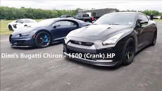 Bugatti Chiron vs R35 GTR
