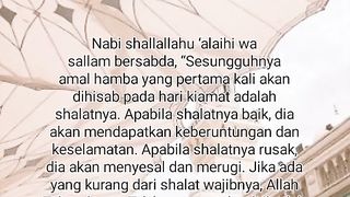 Amal Yg Pertama Kali Dihisab