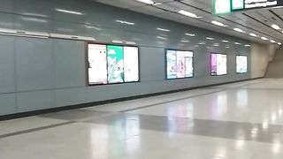 Mtr station is quiet