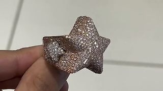 Real Diamond & Solid Gold Men's Star Rings by Ijaz Jewelers