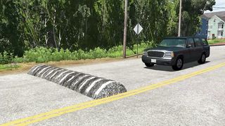 Cars Vs Massive Speed Bumps