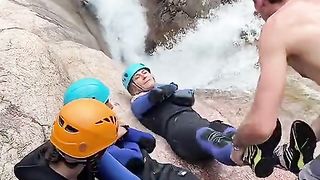 Amazing funtasy waterfall
