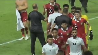 Pertandingan sepak bola Indonesia vs Palestina