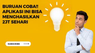 BURUAN DI COBA !!! APLIKASI PENGHASIL UANG DARI INTERNET