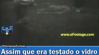 Assim era testado os vidros em 1930