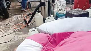 springbed washing tutorial