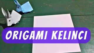 Tutorial membuat origami kelinci