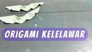 Tutorial membuat origami kelelawar