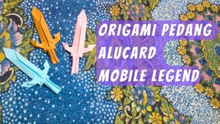 Cara mudah membuat senjata mobile legends | pedang Alucard