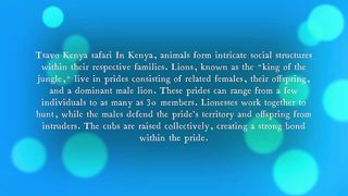 Lions, known as the "king of the jungle,