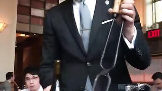 Opening Wine at Eleven Madison Park