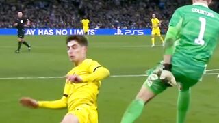 When goalkeeper toying with the opponents.