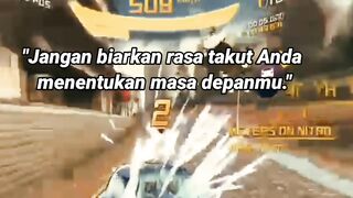 "Jangan biarkan rasa takut Anda menentukan masa depanmu."