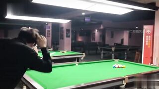 funny video while playing billiards