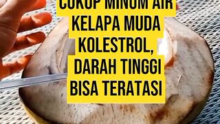 Obat Kolesterol dari Air Kelapa