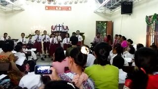 Elementary School Christmas Celebration at the Pinangsori Airport HKBP Church