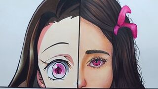 One Drawing But 4 different styles Nezuk 03