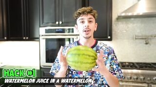 Trying 100 tiktok food hacks in 24 hours (faze rug)