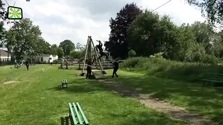 Ziplining gone wrong