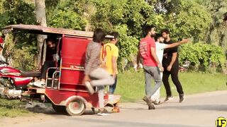 Funny Rickshaw Wheeling Prank