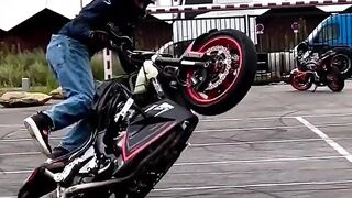 Super bike stunt video