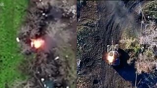 Ukrainian Special Forces drop grenades on Russian forces in Donetsk