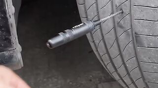 DIY tire puncture repair ????‍???? ????