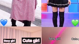 (SEXY GIRL❌ CUTE GIRL✔️) Which one is more beautiful???? #tiktok