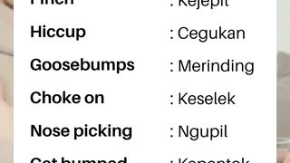 Vocabulary Sehari hari untuk pemula