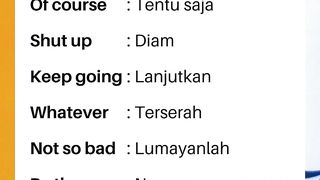 Ungkapan Bahasa Ingris Sehari hari