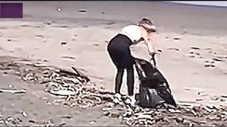 Video Expose Environmental Fraud "ACTIVIST" ALLEGEDLY COLLECTS GARBAGE only for clicks