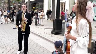 Bésame Mucho - Karolina Protsenko (feat. Ani Leva) - Violin and Sax Street Performance