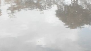 fishing in the retention pond