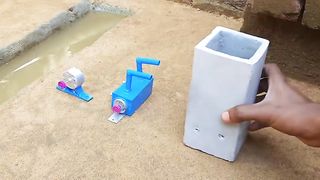 How to make water pump science project - 220volt Transformer - Motor