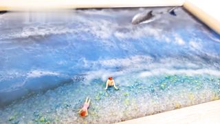 Ocean Epoxy Resin Painting - Step by Step Tutorial - Ocean, Beach