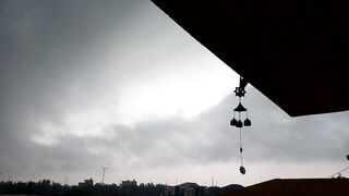Goodbye Insomnia with Scariest Storm, Heavy Rain,Powetul wind,Thunder On Tin Roof at Stormy night... ...