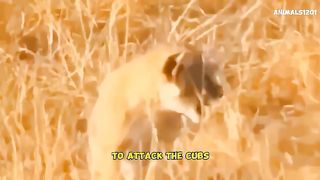 The Lions Trembled As They Watched Mother Elephant Attack The Cubs, Because {Animals1201}
