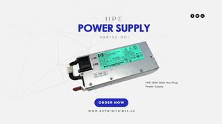 498152-001 HPE 1200 Watt -Plug Power Supply | Airtel Wireless Inc.