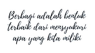 Keutamaan Berbagi