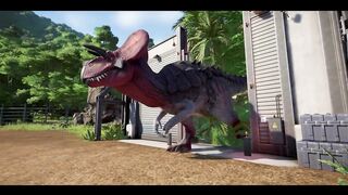 Jurassic World Evolution - Spiderman T-REX, Ultimasaurus, Bad Superman REX Fight!