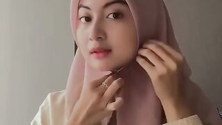 Tutorial kerudung segi empat yang cantik