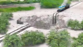 Train VS Big Hole