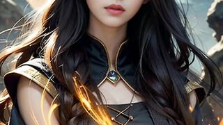AI Lookbook] AI ART (Fire Witch) Fantasy Lookbook (Stable Diffusion Fantasy Lookbook)