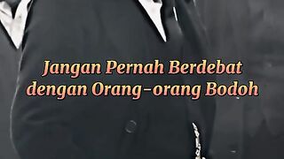 Jangan berdebat dengan orang bodok