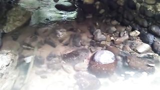 The beauty of nature and rivers in the mountains of West Sumatra, Indonesia