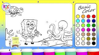 Coloring SpongeBob and Friends Under the Sea 2