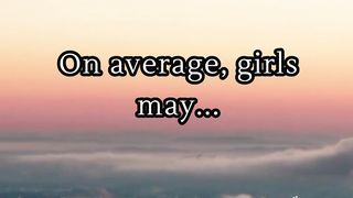 On average girls may... Girl Facts | Shorts | Psychology Facts | Love Facts #shorts #psychologyfacts